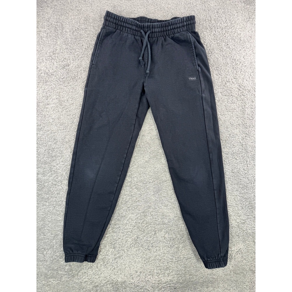 TNA Aritzia Extra Fleece Boyfriend‎ Fit Sweatpants Black Joggers 2XS